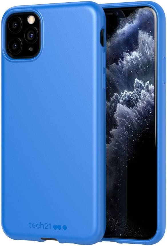 Tech21 Studio Colour Mobile Phone Case - Compatible with iPhone 11 Pro Max - Slim Profile and Drop Protection, Cornflour Blue