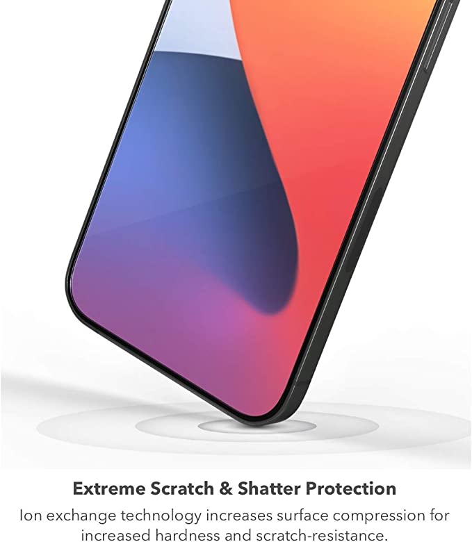 ZAGG InvisibleShield Glass Elite Screen Protector - Made for iPhone 12 Pro Max - Case Friendly Screen - Impact & Scratch Protection