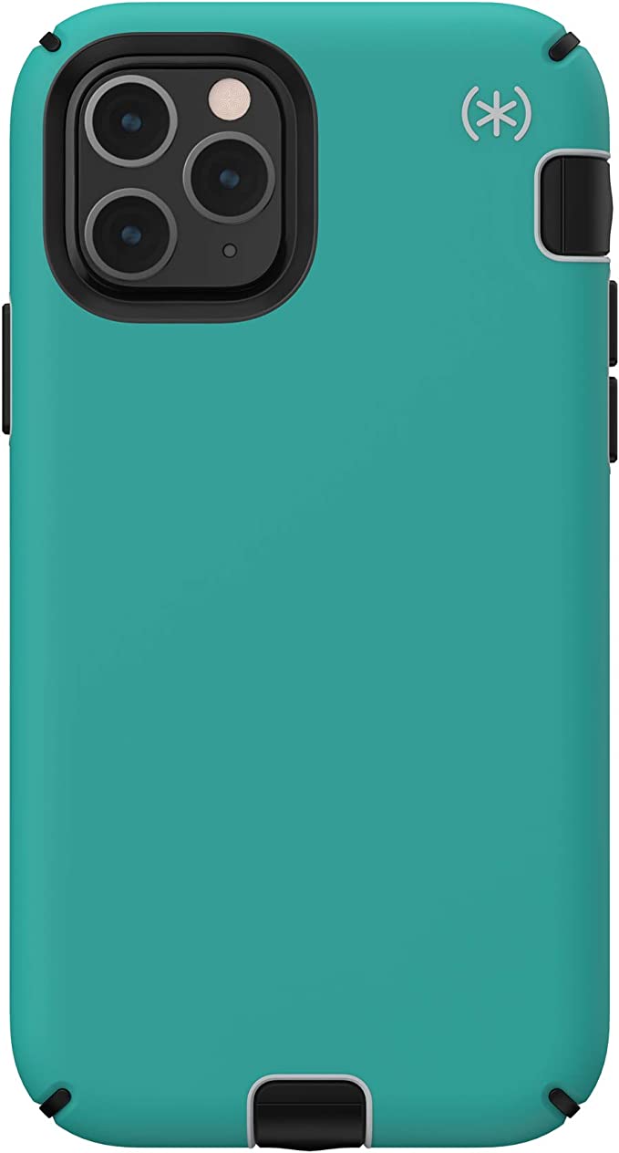 Speck Products Compatible Phone Case for Apple iPhone 11 Pro, Presidio Sport Case, Jet Ski Teal/Dolphin Grey/Black