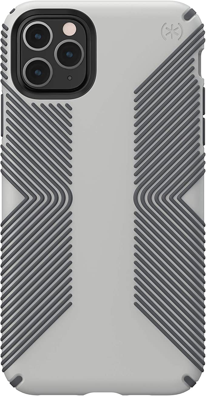 Speck Presidio Grip iPhone 11 PRO Max Case, Marble Grey/Anthracite Gre