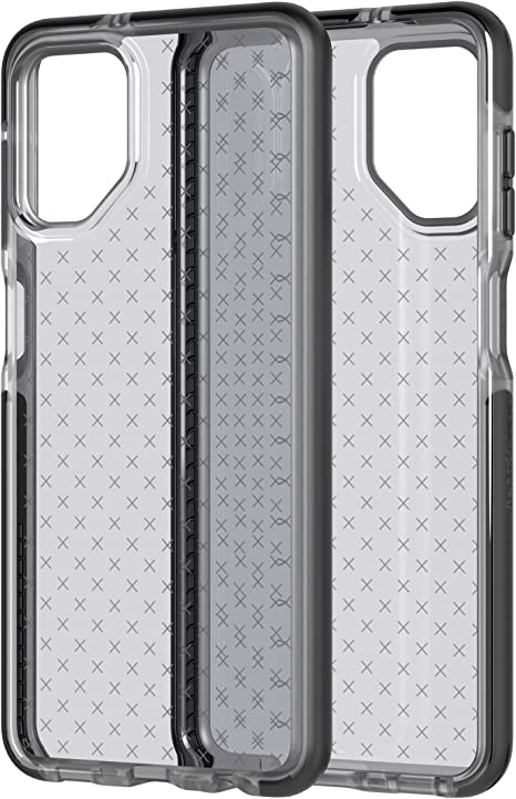 Tech21 Evo Check for Samsung Galaxy A12 – Phone Case with 12ft Drop Protection Black