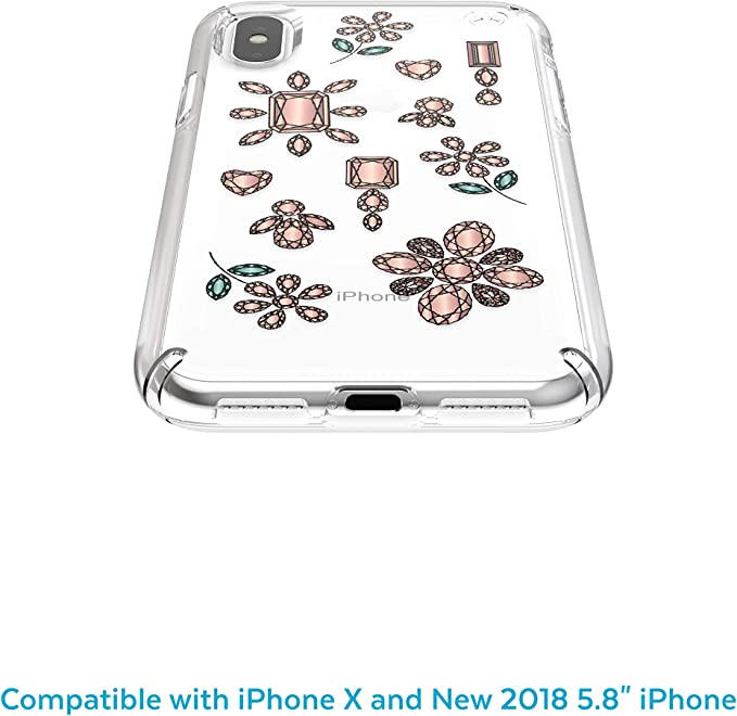 Speck iPhone X/Xs Presidio (DancingDiamonds Peach Gold/Clear)