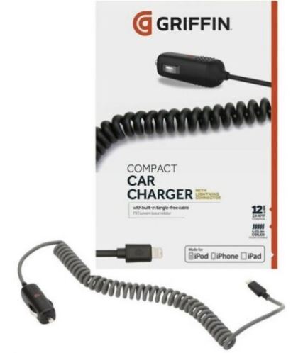 Griffin Car ChargerCar Charger W/ Lightning (Gray)