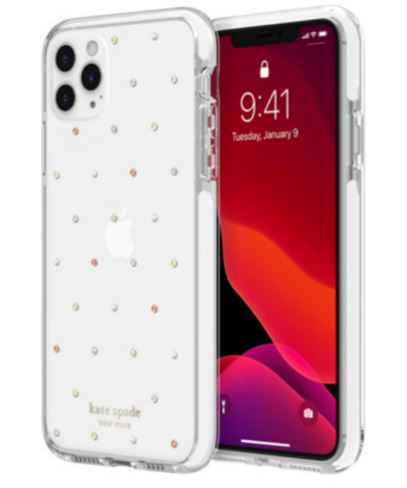 Kate Spade iPhone 11 Pro Max Defensive Hardshell Case Pin Dot Clear