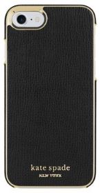 Kate Spade iPhone 8 & iPhone 7 Black Crumbs Gold Pc/Gold Logo